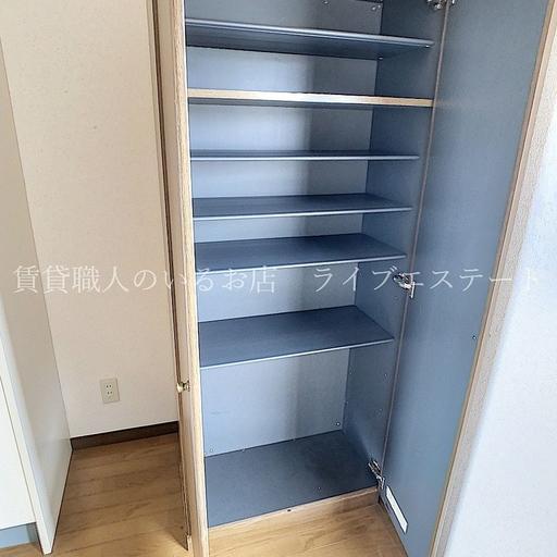 靴だけでは場所が余りそう。お掃除道具や洗剤のストックなんかも入りそう