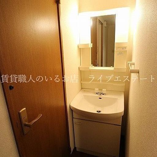 洗面所 十分な収納量で使いやすい