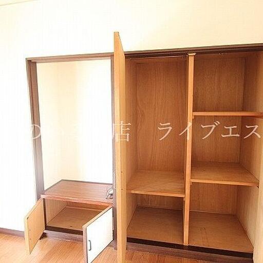 洋室収納 区切りの棚がとっても使いやすい