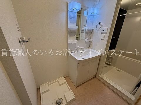 防水パン付洗濯機置場